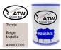 Preview: Toyota, Beige Metallic, 400000000: 500ml Lackdose, von ATW Autoteile West.